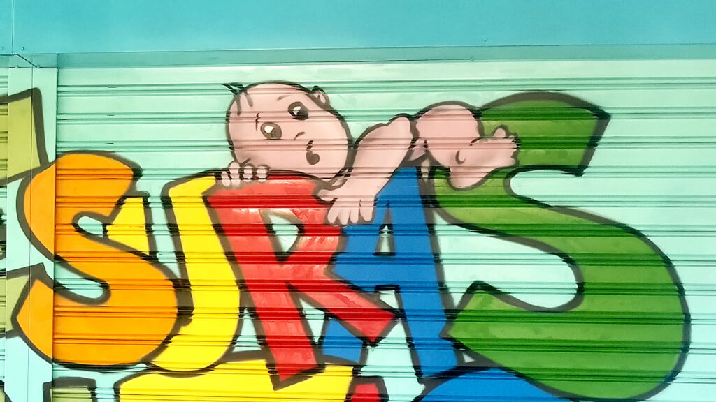 Graffiti escuela infantil detalle 3